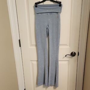 PINK Victoria's Secret Light Blue Flared Yoga Pants